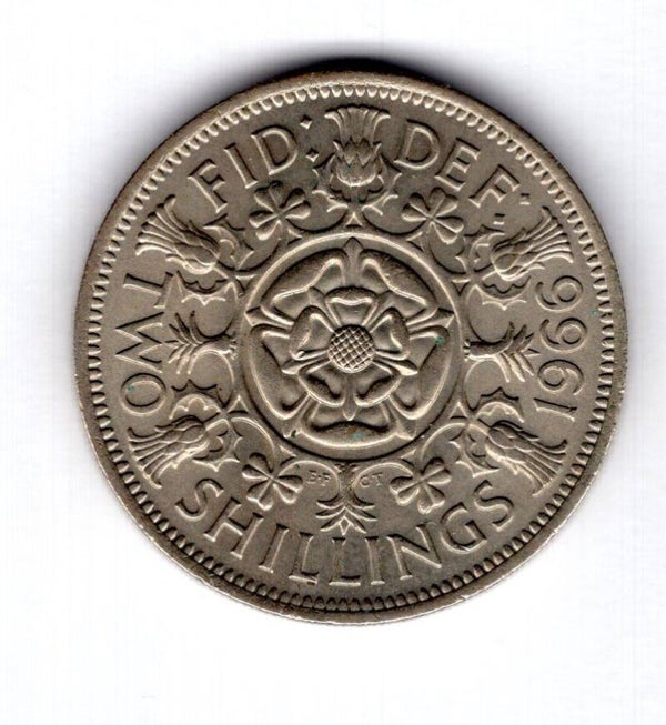 Elizabeth II. Florin 1966.