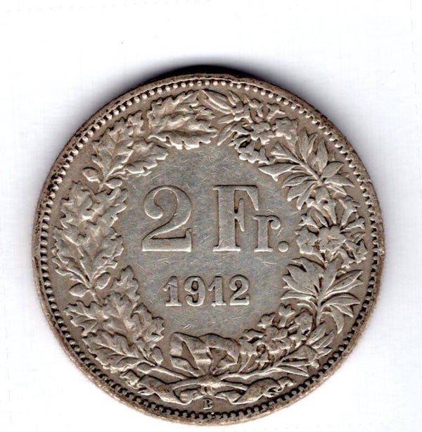 Switzerland. 2 Francs 1912.  dy16529