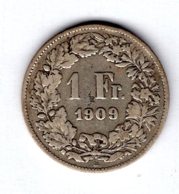 Switzerland. Franc 1909.   dy16531