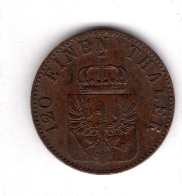 Prussia. 3 Pfennig 1857A.   dy16537