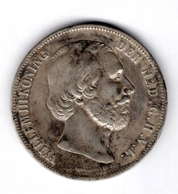 Netherlands. 2.5 Guilders 1854.