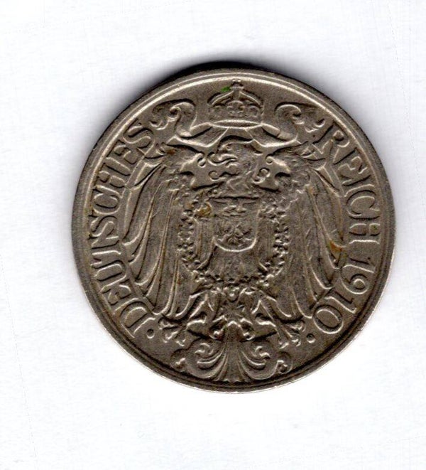 Germany. 25 Pfennig 1910F.