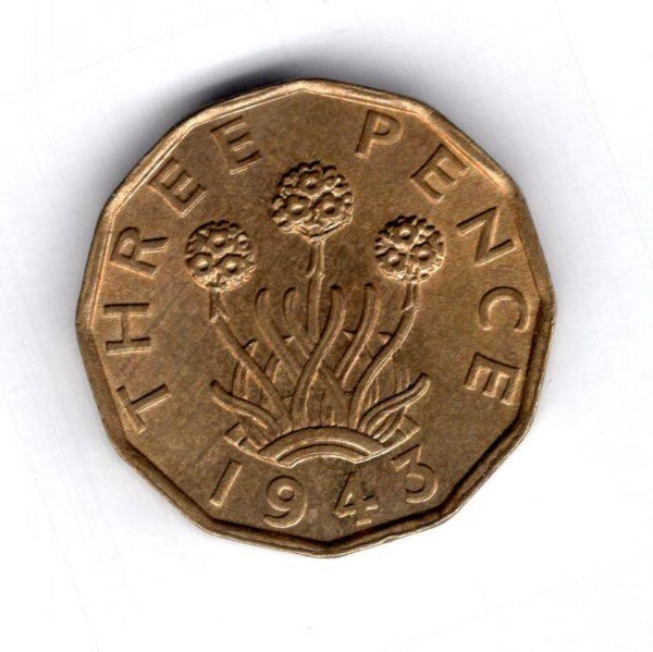George VI. Threepence 1943.