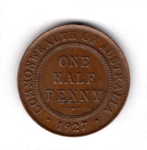 Australia. Halfpenny 1927.              DY16651