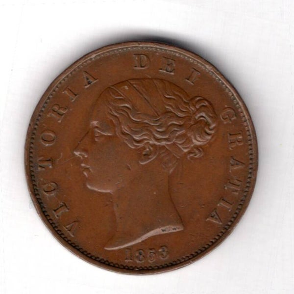 Victoria. Halfpenny 1853.            DY16680