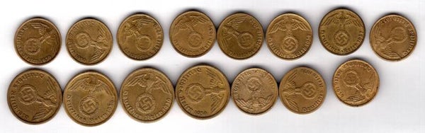 Germany, Third Reich. 15 Coins. DY16773