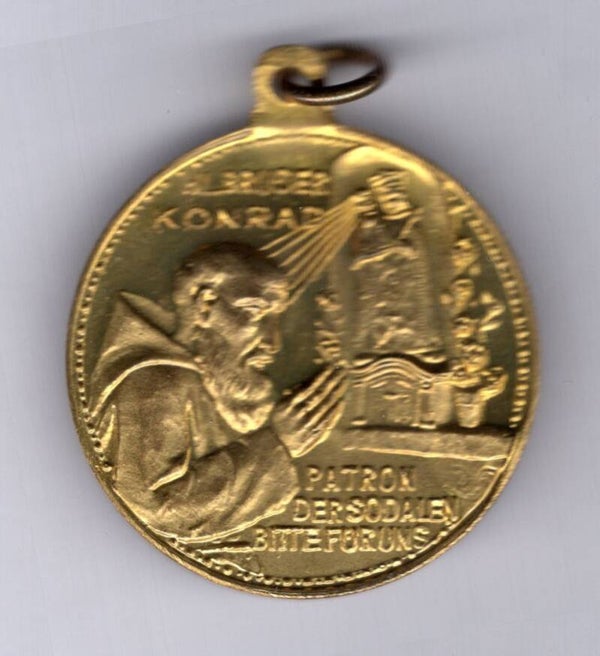 Austria. Brother Konrad. Sodality Medallion.
