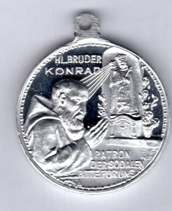 Austria. Brother Konrad. White Metal Sodality Medallion.