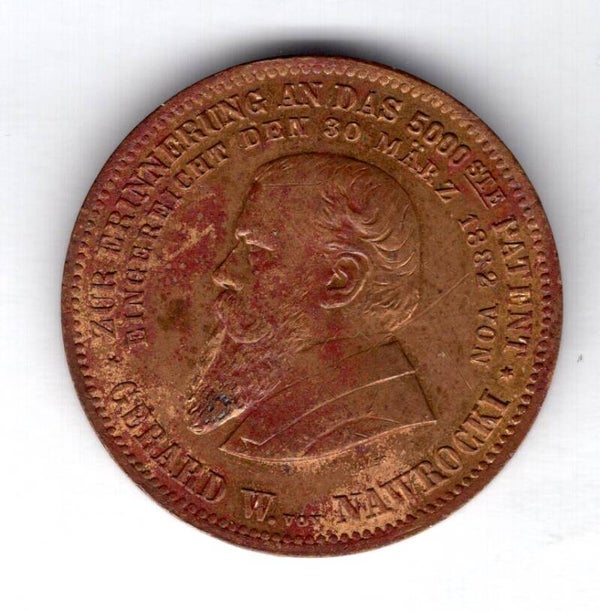 Germany. G. W. Navrocki Medallion, 124 Leipziger Strasse Berlin.