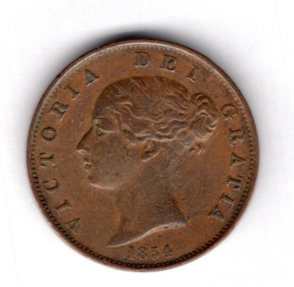 Victoria. Halfpenny 1854. DY16817