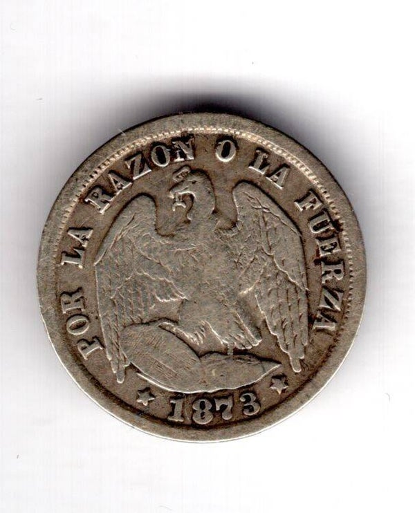 Chile. Medio Decimo 1873.   DY16820