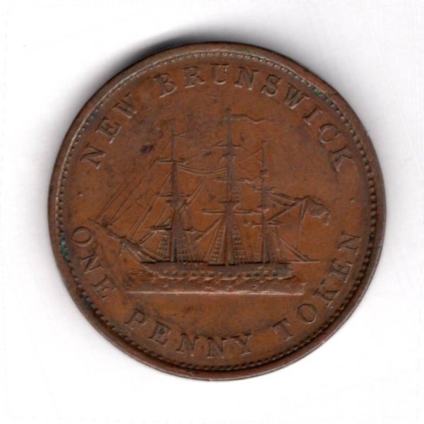 New Brunswick. Penny Token 1843.  dy16824
