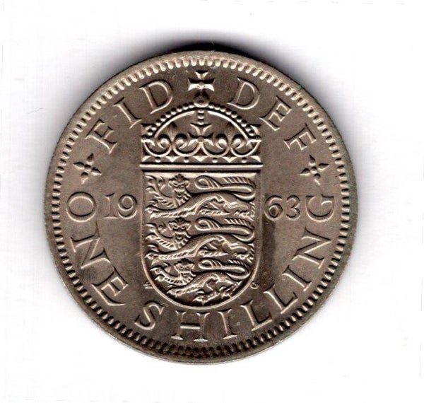 Elizabeth II. Shilling 1963E.     DY16851