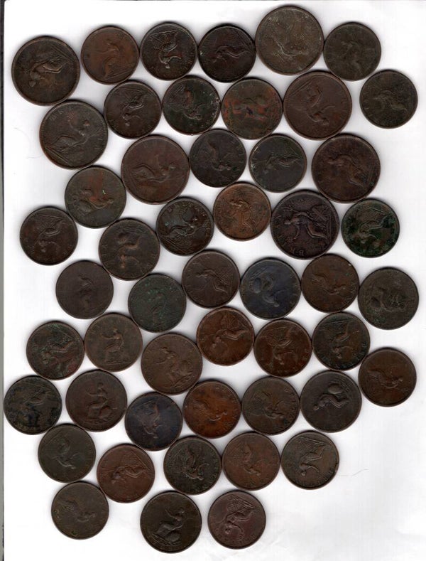 George III. 50, 1/2ds & 1ds 1799-1807. DY16856