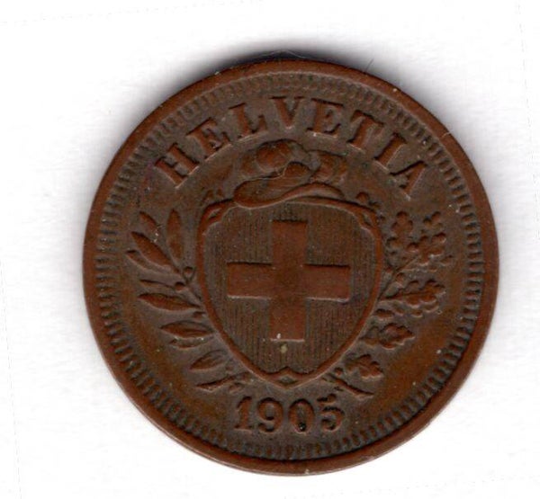 Switzerland. 1 Rappen 1905.  dy16887