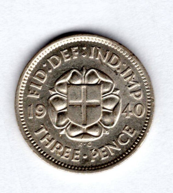 George VI. Threepence 1940.