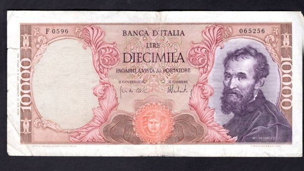 Italy, 10,000 Lire 1973. F0596 065256. Crisp GF+.  dy16960