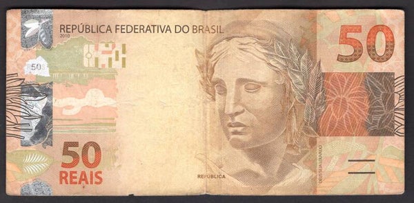 Brazil. 50 Reais 2010. EA030630108. Fine.