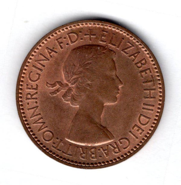 Elizabeth II. Halfpenny 1953.