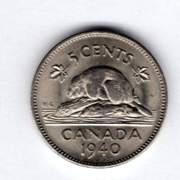 Canada. 5 Cents 1940.            DY16992