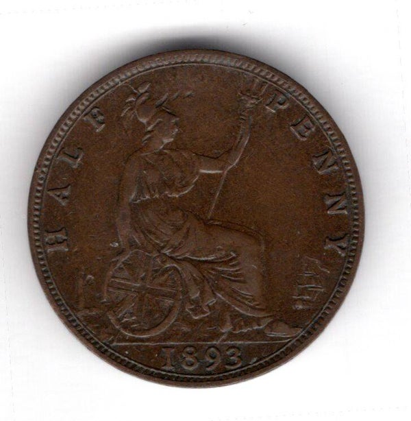 Victoria. Halfpenny 1893.    DY17020