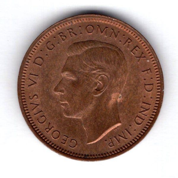 George VI. Halfpenny 1942.          DY17025