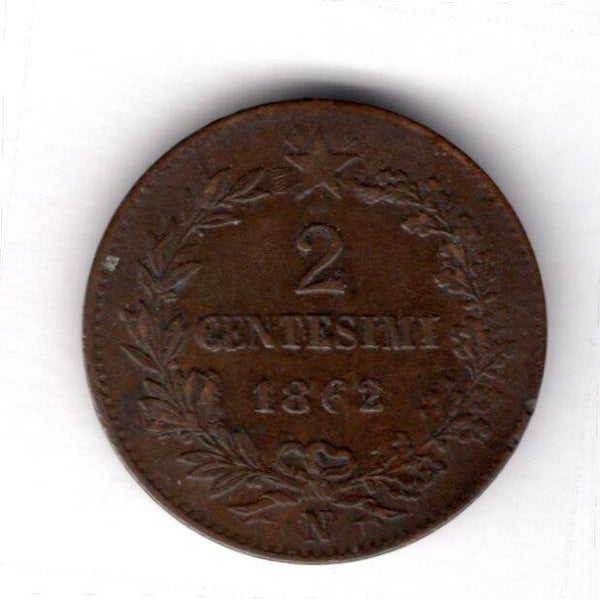 Italy. 2 Centesimi 1862N.            DY17047