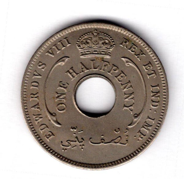 British West Africa. Halfpenny 1936.   DY17048
