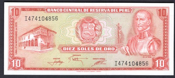 Peru. 10 Soles 17-11-1976 I474104856 UNC.