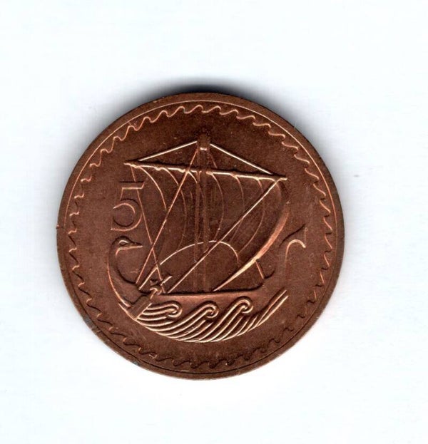 Cyprus. 5 Mils 1972.