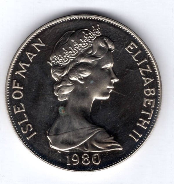 Isle of Man. Queen Mother Crown 1980.  dy17122