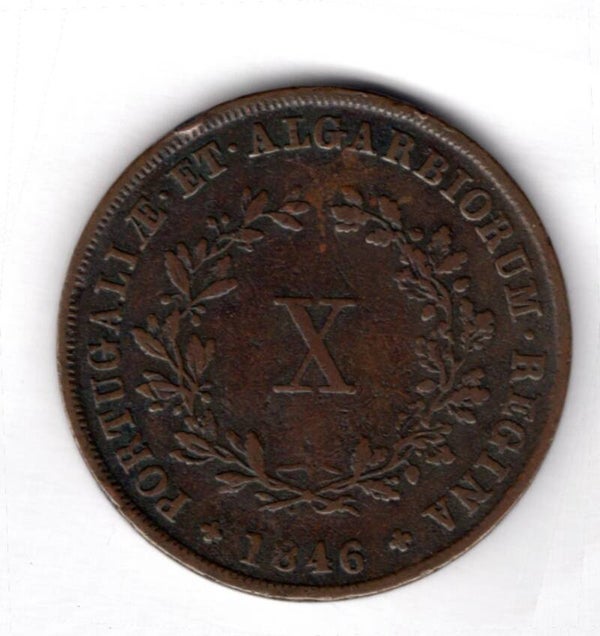 Portugal, 10 Reis, 1846.                                            DY17168