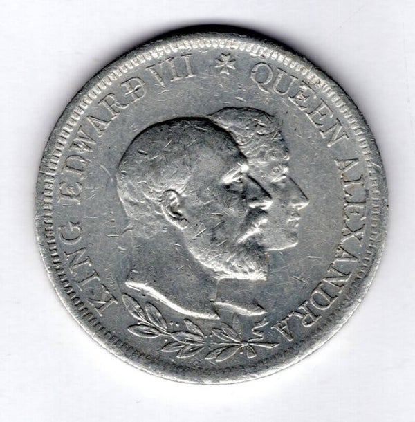 Edward VII Coronation, aluminium medallion 1902.