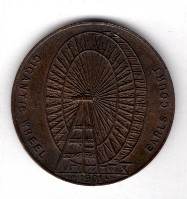 Earls Court Giant Wheel medallion 1901.
