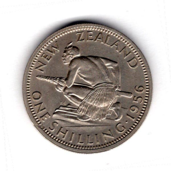 New Zealand. Shilling 1956.