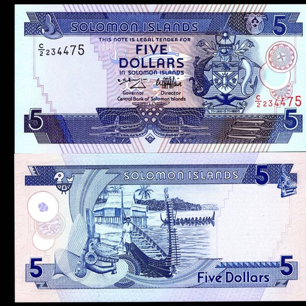 Solomon Islands. $5 series C/2 (1997). UNC.