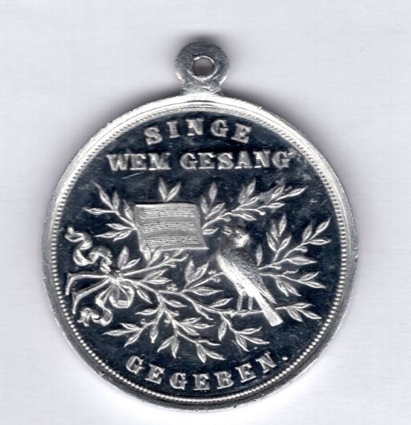 Germany. Aluminium Music Medallion.