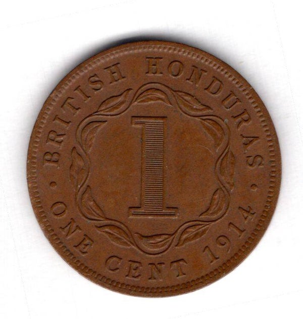 British Honduras. One Cent 1914.