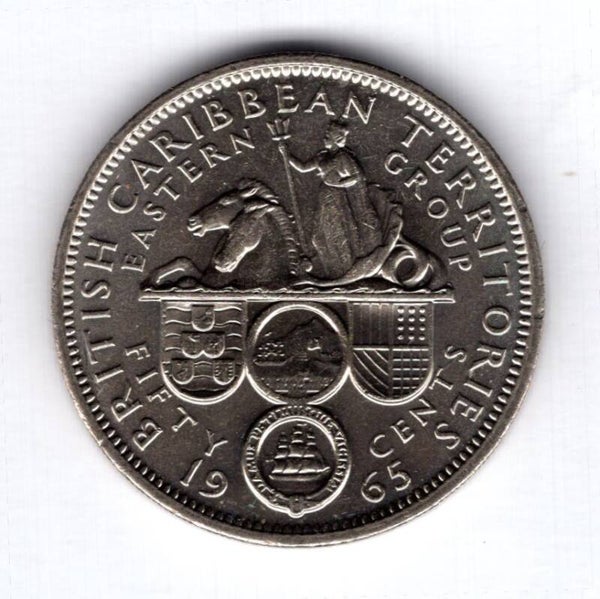 British Caribbean Territories. 50 Cents 1965.