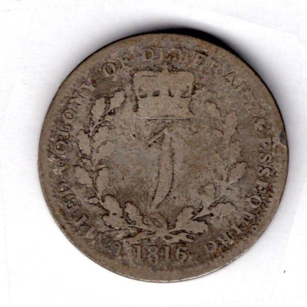Essequibo & Demerary. 1 Guilder 1816.  34,000 minted.
