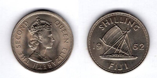 Fiji. Shilling 1962 UNC.  dy17328