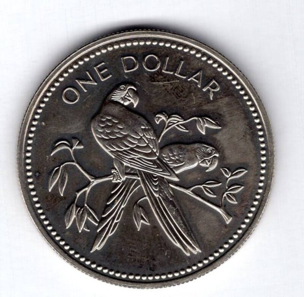 Belize. One Dollar 1977. 1,770 minted.