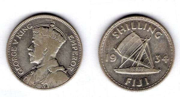 Fiji. Shilling 1934.  dy17362