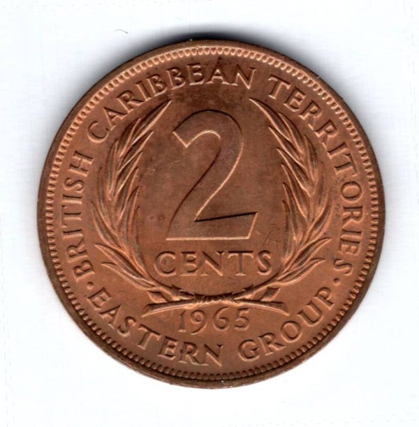 British Caribbean Territories. 2 Cents 1965.