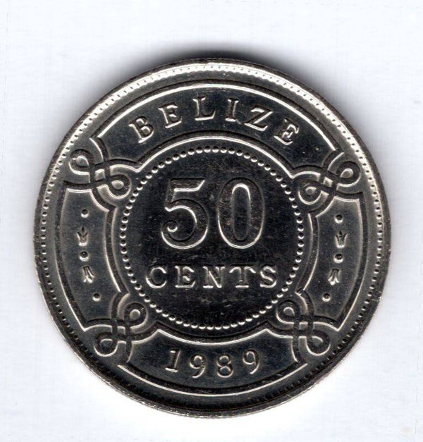 Belize. 50 Cents 1989.