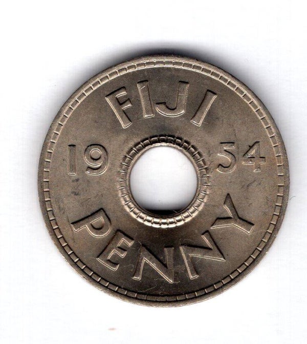 Fiji. Penny 1954 UNC.