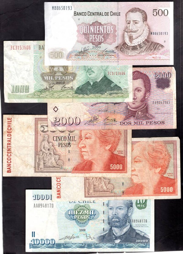 Chile, 6 notes, 2000-2008.