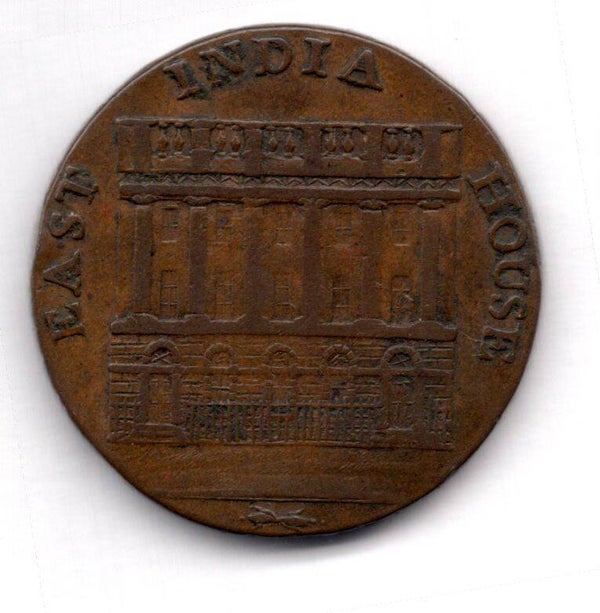 East India House/Manchester Halfpenny 1792.