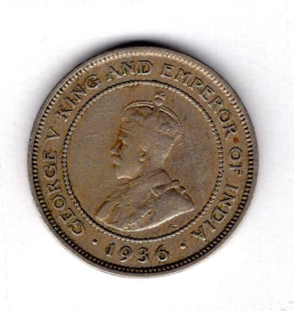 British Honduras, 5 Cents, 1936.                       DY17450