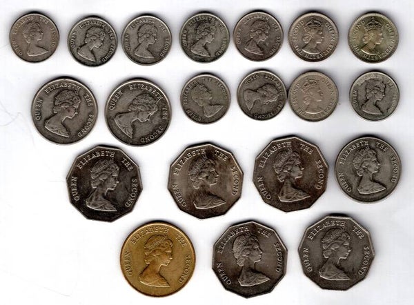 British Caribbean Oddments, 20 coins.  dy17481